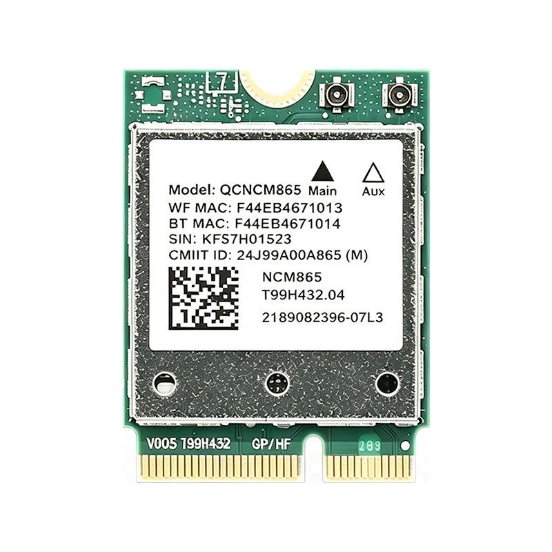 QCNCM865 M.2 Key E WiFi 7 Card BT5.3 Tri-Band 5800Mbps better BE200 WiFi Adapter